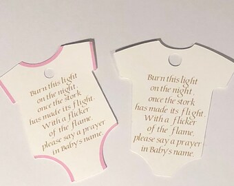Candle Favor Tags Etsy