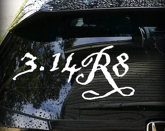 3.14r8, Wall Decal, Interior, Exterior, Vinyl Sticker, Pirate, Custom Size Available, Party, Gasparilla