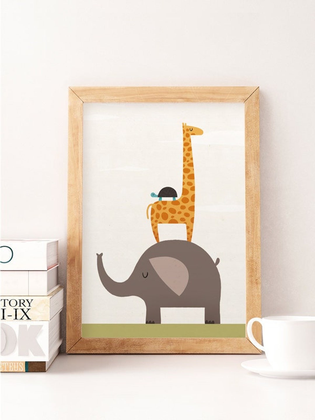 Elephant Nursery Print, Kids Art Nursery, Children Art, Baby Girl ...