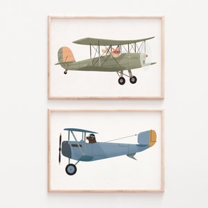 Airplane Print, Transportation Print, Vintage Plane Print, Aviation Decor, Plane Nursery, Nursery Plane Print, Toddler Boy Room, Nursery art