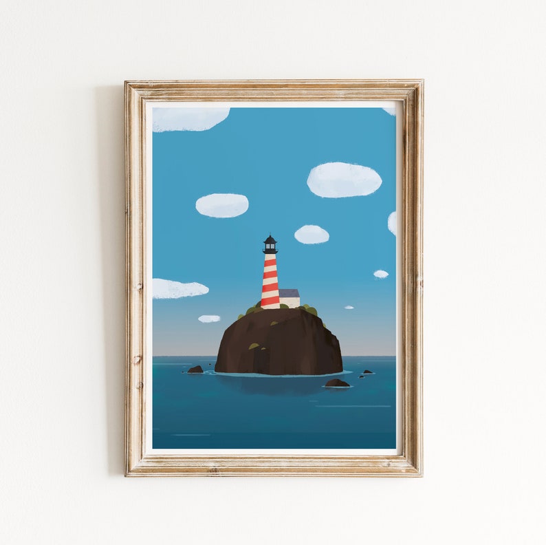Nursery Decor Nursery Wall Art Lighthouse Print Nautical Etsy