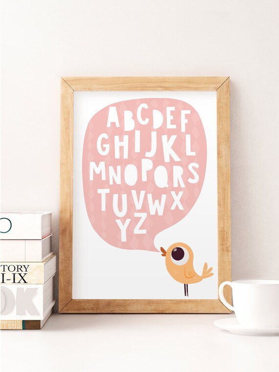 alphabet wall decor nursery