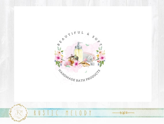 Soap Logo Design Spa Logo Organic Soap Logo Natural Soap Etsy