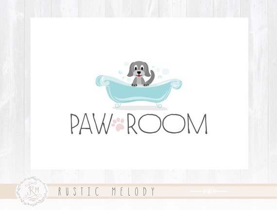 Dog Logo Design Pet Boutique Logo Dog Bath Logo Photography Etsy