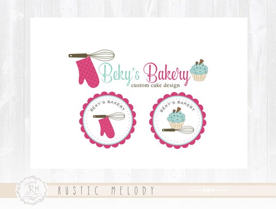 Cupcake Logo Cake Logo Design Stamp Logo Bakery Logo Sweets | Etsy