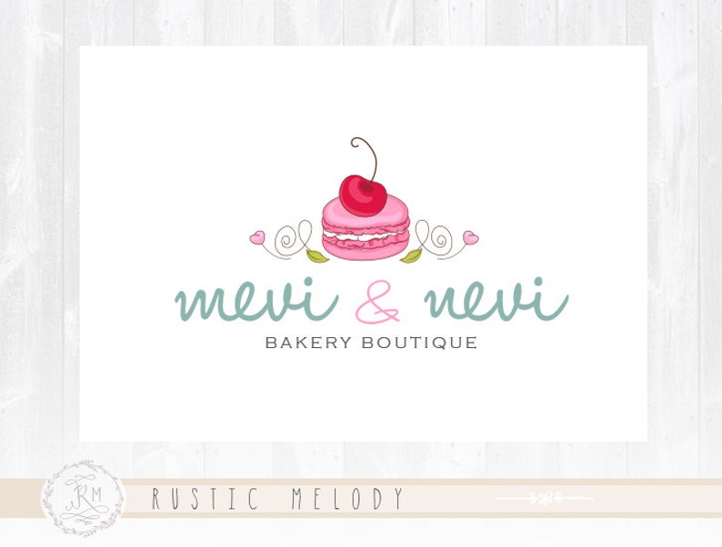Bakery Shop Logo Macaron Logo Bakery Logo Sweets Logo Etsy
