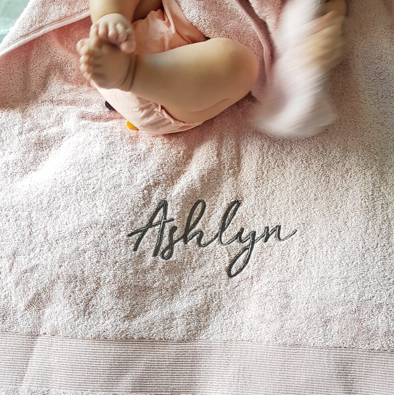 Personalised Baby Hooded Towel/ White Baby Hooded Towel Etsy