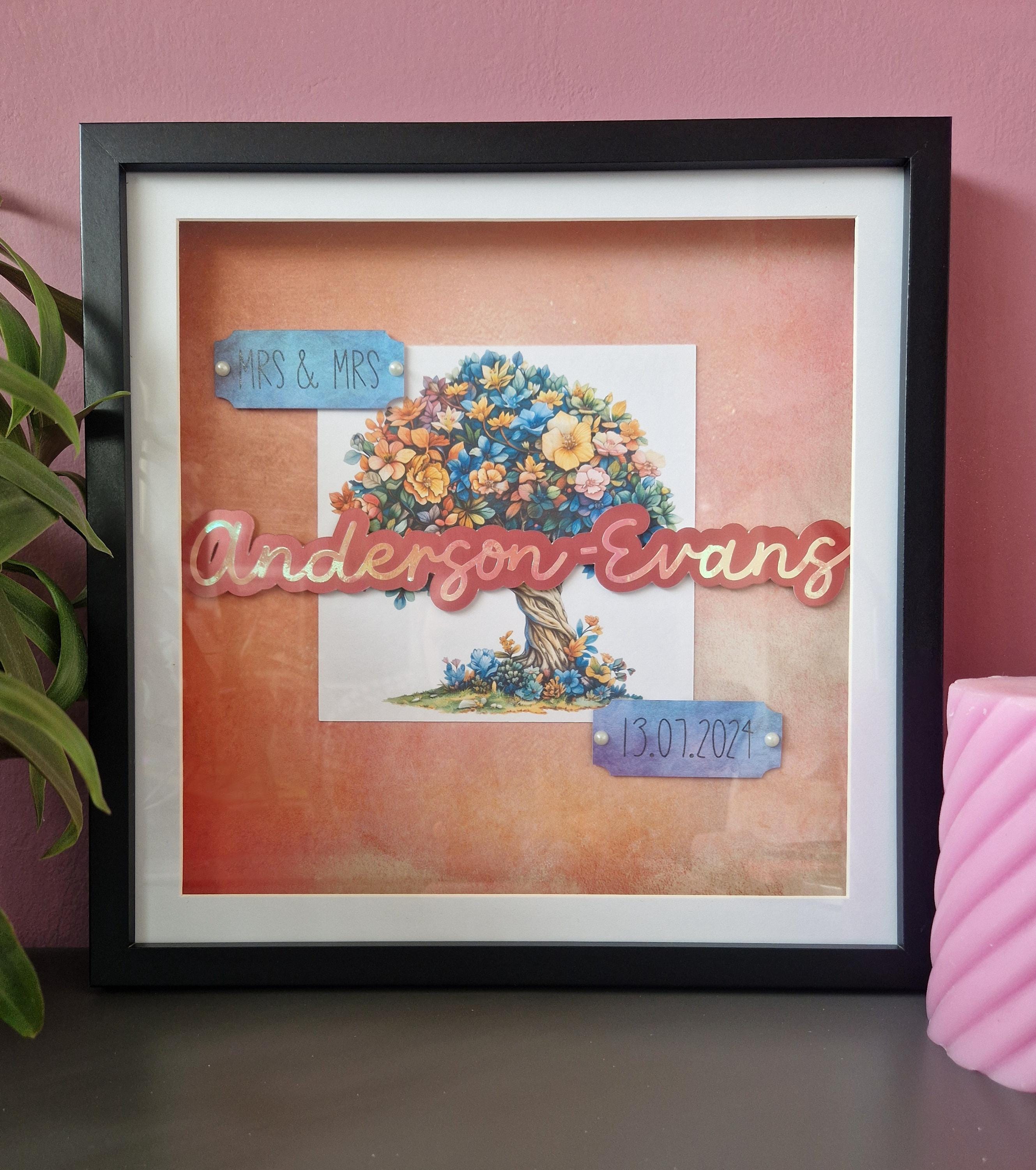 Personalised Wedding Frame - Tree - Etsy