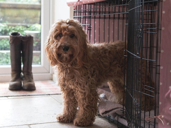 pink dog crate covers