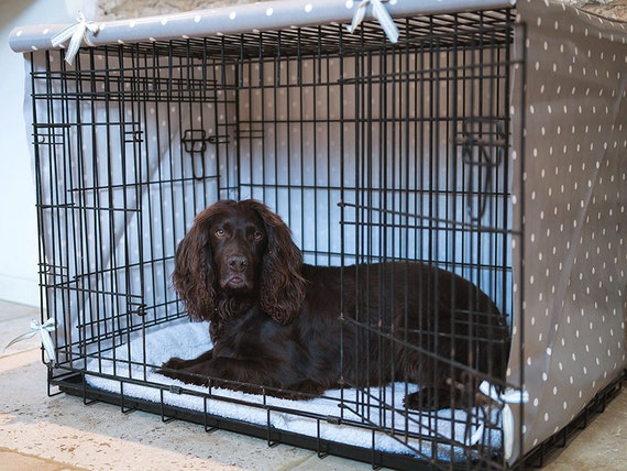 covering a dog's crate