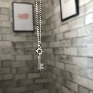 Little Sterling Silver Key Necklace