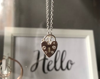 Little Padlock Heart Necklace
