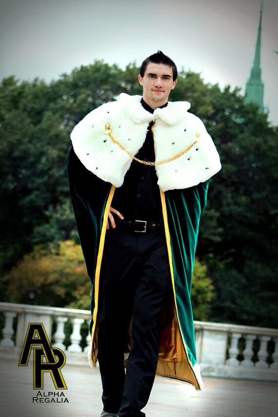 Green King's Cloak King's Cape Royal Cape Royal Etsy