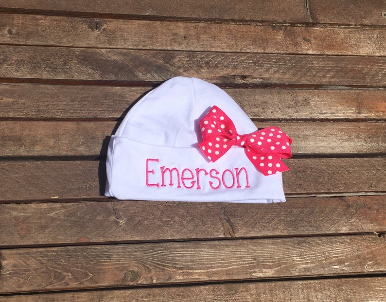 Monogram infant cap personalized baby hat custom initial | Etsy