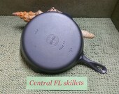 Griswold 8 Small Block Logo Early Handle Cast Iron Skillet P N 704C Circa 1939 To 1944 Vintage