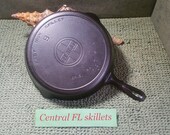 Griswold 9 Large Block Logo Cast Iron Skillet With Heat Ring P N 710J Circa 1920 To 1930 Vintage