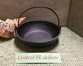 Hard To Find Unmarked Single Gate Marked Cast Iron Soup Pot Bowl Circa Mid 1800s Vintage