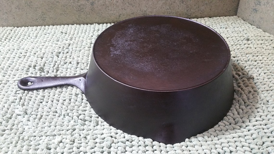 Unmarked Wagner Ware Cast Iron Deep Skillet/Chicken Fryer With Etsy