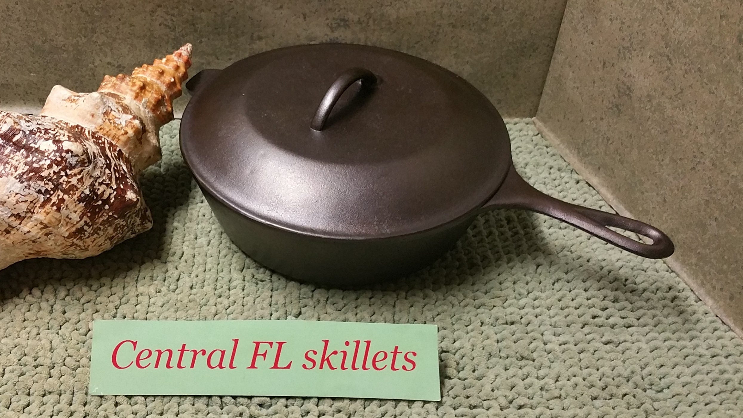 lodge, Kitchen, Lodge Usa 8 Cf Cast Iron Deep Skillet Dutch Oven With Lid  12 Inch Diameter