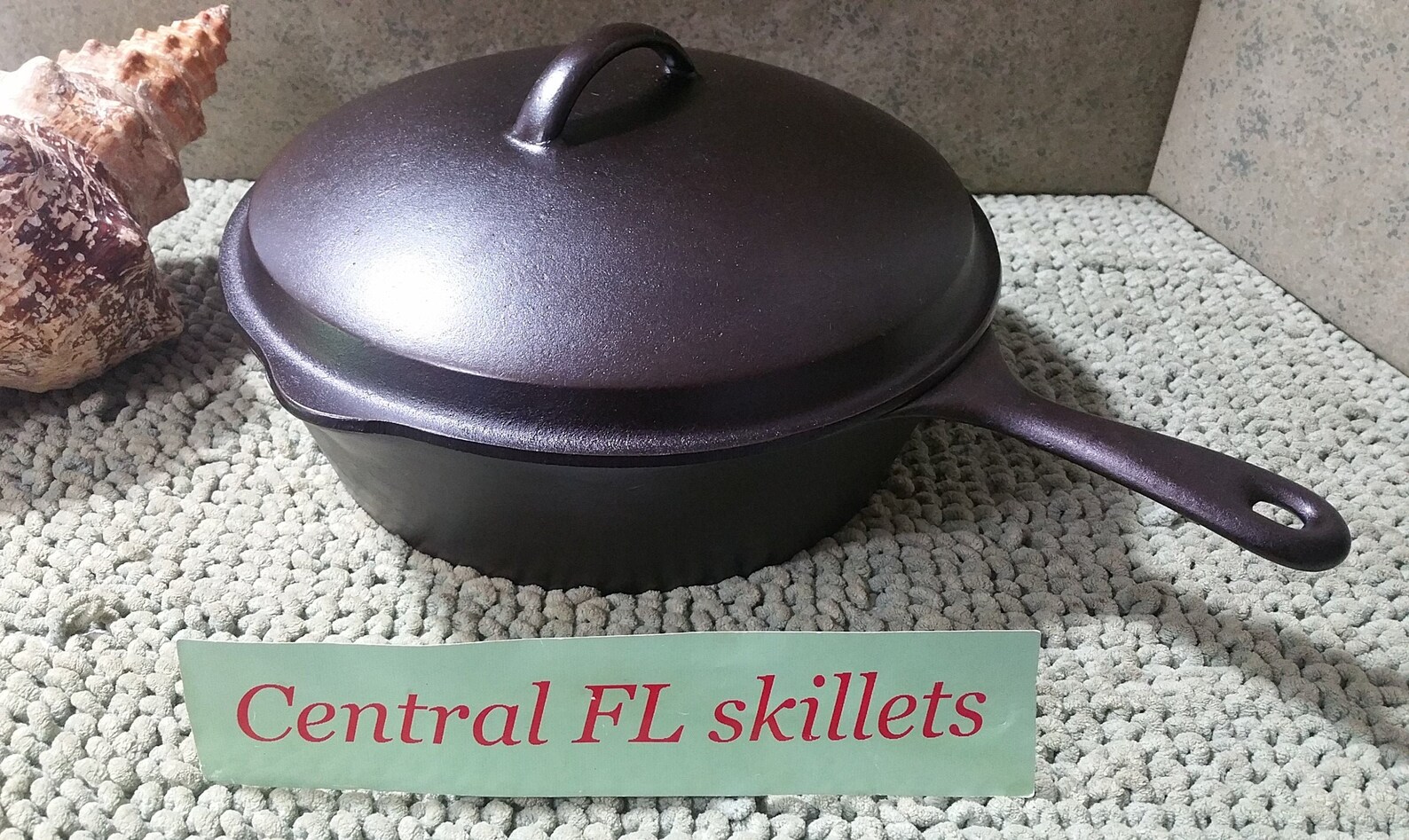 Unmarked Wagner Ware Cast Iron Deep Skillet/Chicken Fryer With Etsy