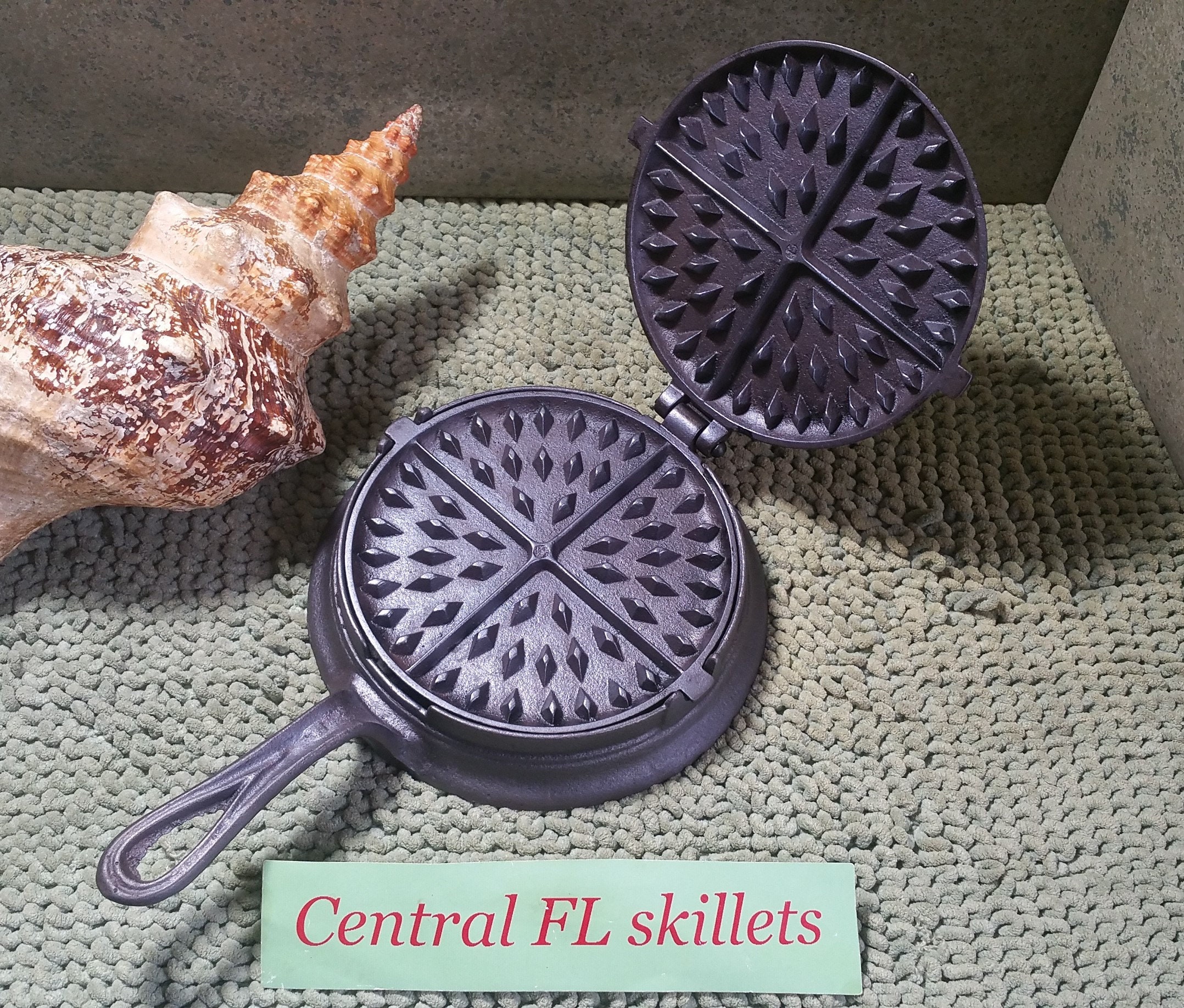 lodge cast iron waffle iron