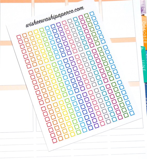 Checklist Box Stickers To Do Stickers To Do List Stickers | Etsy