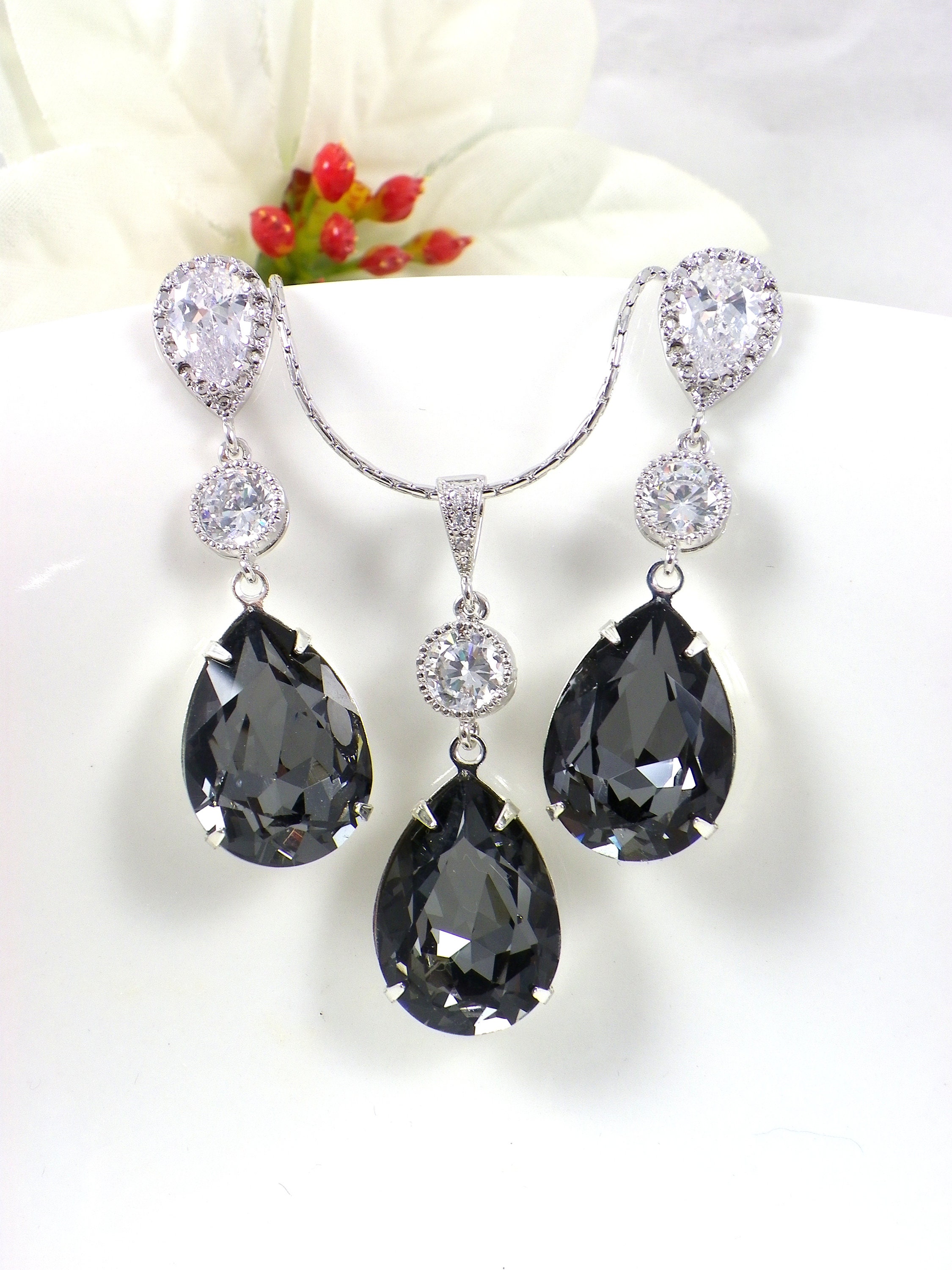 Mystic Grey Earrings