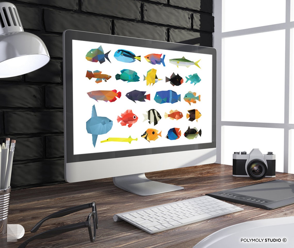 Tropical Fish Chart. Instant Download Digital Print, Wall Decor ...
