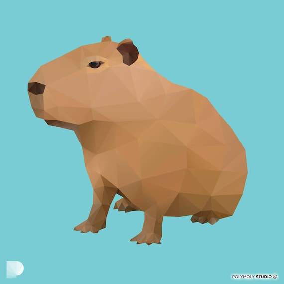 Capybara cute pattern - cartoon capybara illustration pack Poster for Sale  by Yarafantasyart