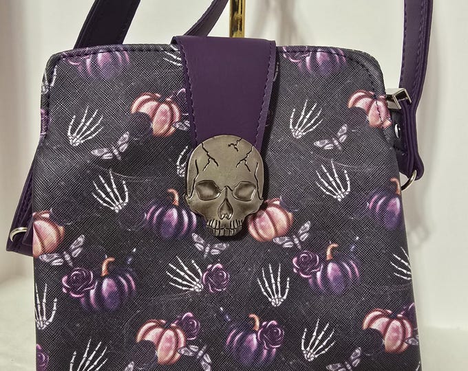 Halloween theme crossbody bag shoulder bag purse faux leather gifts for her Mother's Day gifts