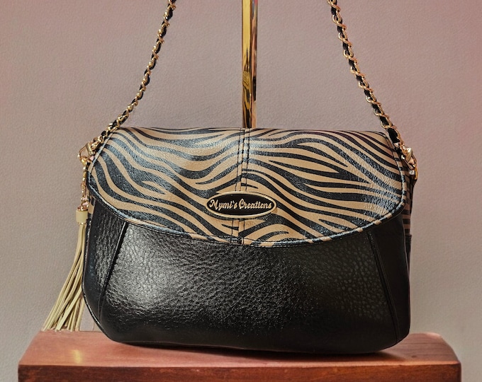 Crossbody bags, handbag, faux leather, gifts for her shoulder bag, zebra, gifts for her, Mother's Day gifts