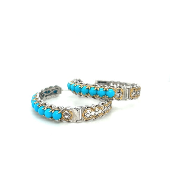 Michael Valitutti Turquoise and Sterling Silver H… - image 4