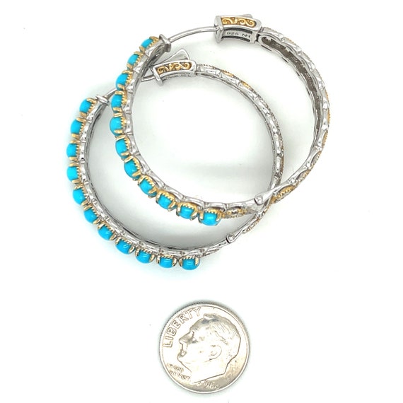 Michael Valitutti Turquoise and Sterling Silver H… - image 8