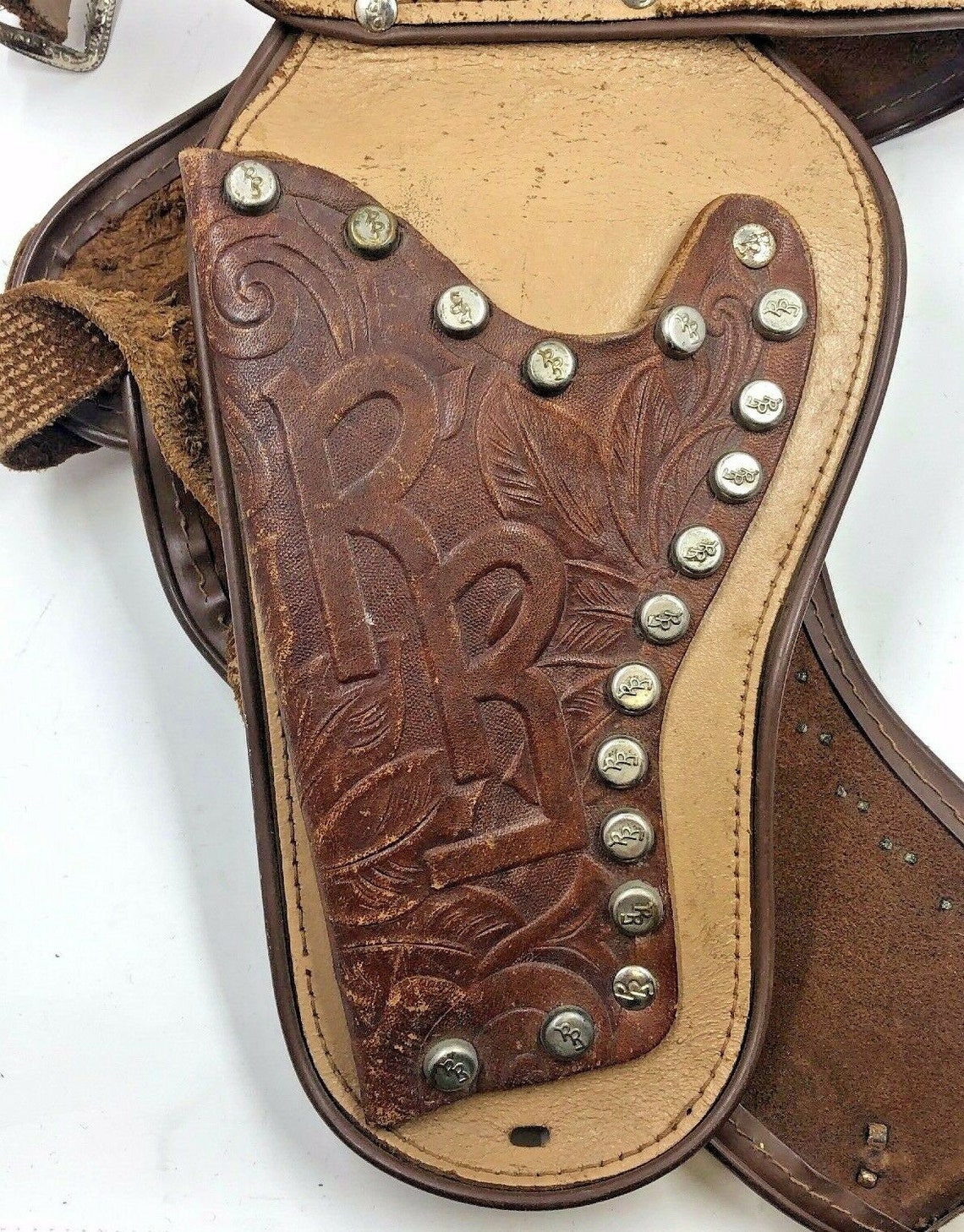 Roy Rogers Childs Belt With Toy Gun Holsters 1950's Etsy