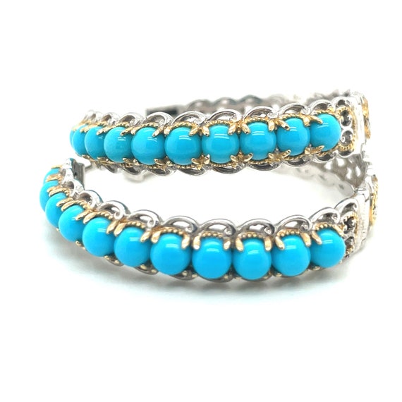 Michael Valitutti Turquoise and Sterling Silver H… - image 3