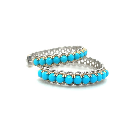 Michael Valitutti Turquoise and Sterling Silver H… - image 1