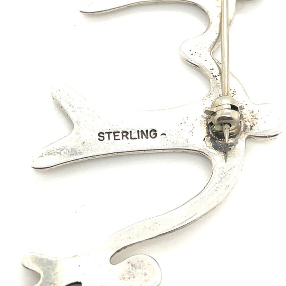 Vintage Sterling Silver Family Pin - image 4