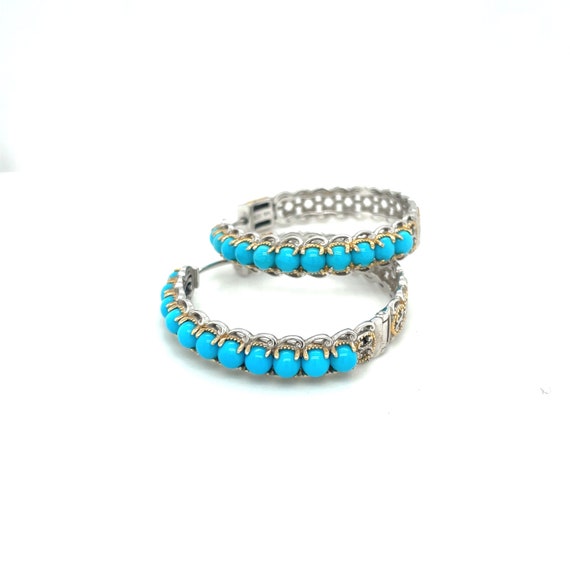 Michael Valitutti Turquoise and Sterling Silver H… - image 2