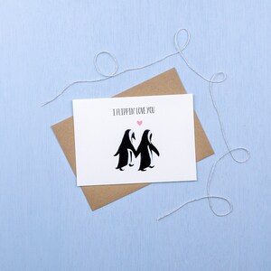 I flippin' love you greetings card