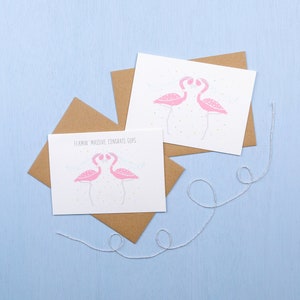 Flamingo- weibliche Hochzeit | gleichen Geschlechts | schwul | lesbische Glückwunschkarte zur Hochzeit