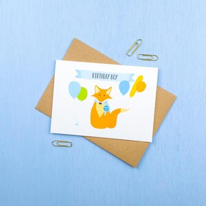 Fuchs Geburtstagskind Jungenkarte - Happy Birthday Fuchs Karte