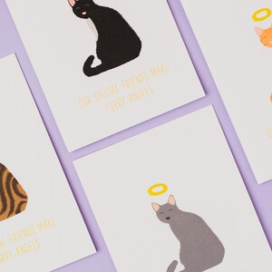 Ginger Tabby Cat Sympathy Card – Pet Loss Furry Angel image 4
