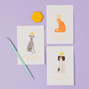 Ginger Tabby Cat Sympathy Card – Pet Loss Furry Angel image 3