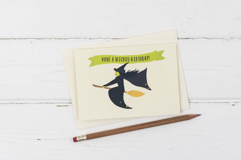 thumbnail image 2 of Have A Wicked Birthday Card - Witch Themed Funny Birthday Card For Women & Friends 2 of 13
