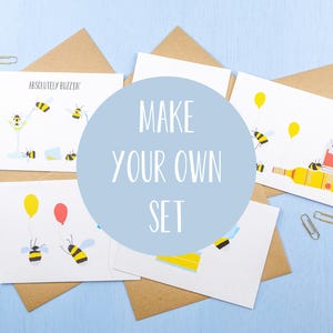 Make your own card set- Choose your own designs of greetings cards- Pick & mix- Choose a set of 3,4,5,6,8 or 10
