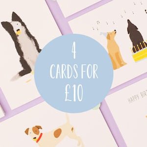Any 4 cards for 10 pounds! Choose your own set of greetings cards- Pick & mix- Choose any 4 cards