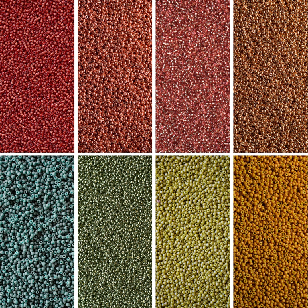 Sunsoaked Color Palette Pack : 11/0 Seed Beads - 8, 3