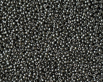 11/0 Metallic Chrome #18549 - Size 11 Czech Round Seed Beads - 23 gram tube - 11/0 seed beads 11-18549