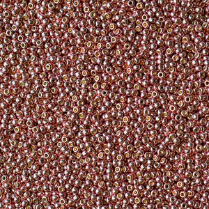 11/0 Duracoat Galvanized Dark Coral #94209 - Size 11 Miyuki Round Seed Beads - 23 gram tube - 11/0 seed beads 11-94209