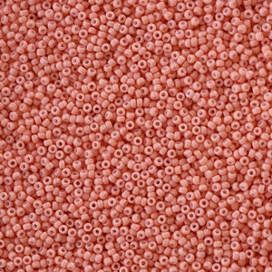 11/0 Duracoat Opaque Dyed Light Pink #94462 - Size 11 Miyuki Round Seed Beads - 23 gram tube - 11/0 seed beads 11-94462
